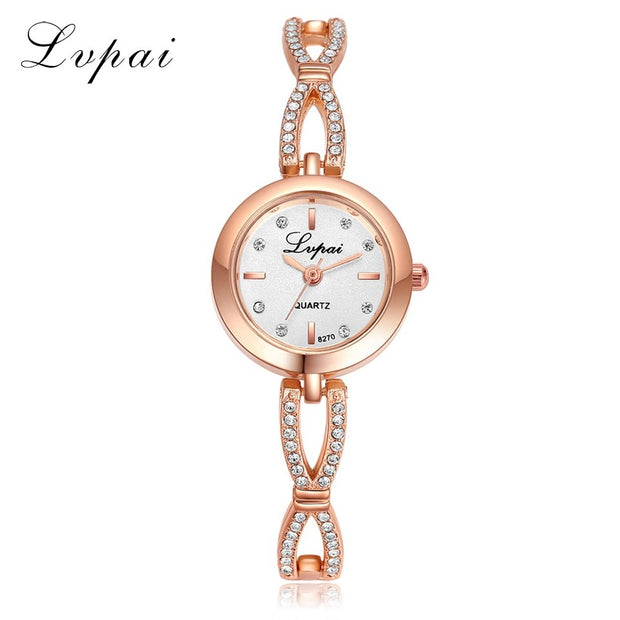 Luxury Bracelet Women Dress Watches Fashion Quartz Crystal Watches Lvpai Brand Ladies Casual Dress Sport WristWatch