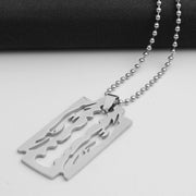 men chain stainless steel Blade necklaces men pendants woman accessories fashion necklace jewelry gold chain on the neck