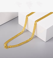 18k gold plated mens chain