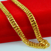 18k gold plated mens chain