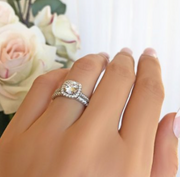 Couple Rings Wedding Engagement Rings Fashion Ladies Inlaid Diamond Rings