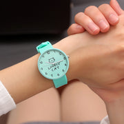 Cartoon Kids Quartz Watch Silicone Candy Color Student Watch Girls Clock Fashion Cat Watches Children Wristwatch Ladies Watch