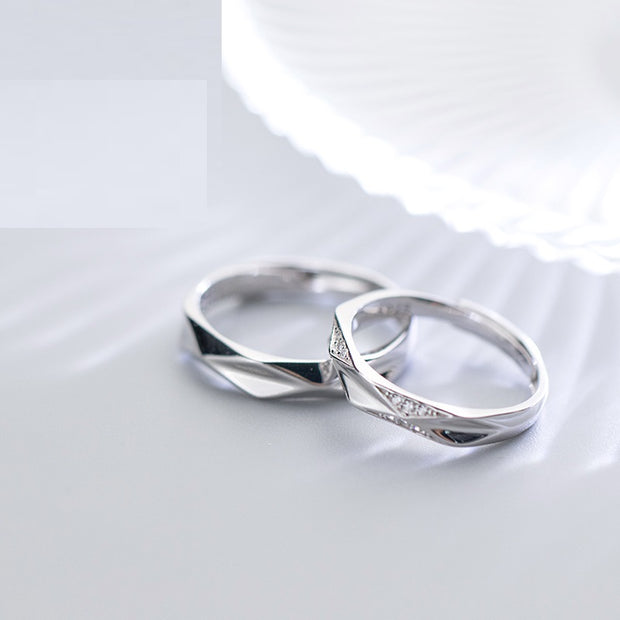 S925 Silver Couple For Men And Women Couple Rings