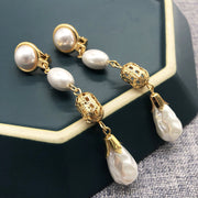 White Pearl Earrings Earrings Retro Drop Earrings