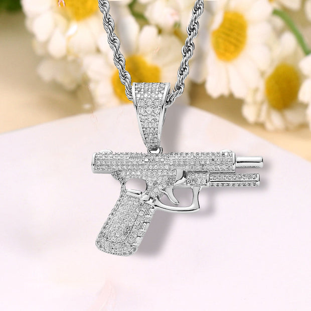 New Necklaces Hip-hop Necklaces Creative Diamond Inlay